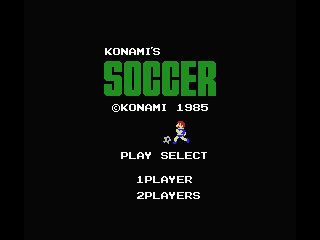 Konami's Soccer screenshot 2 for MSX